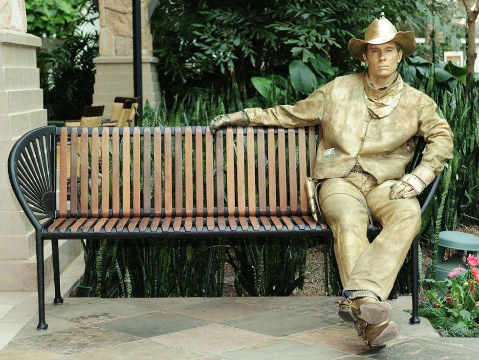 Golden cowboy at Gaylord Texan Resort in Grapevine