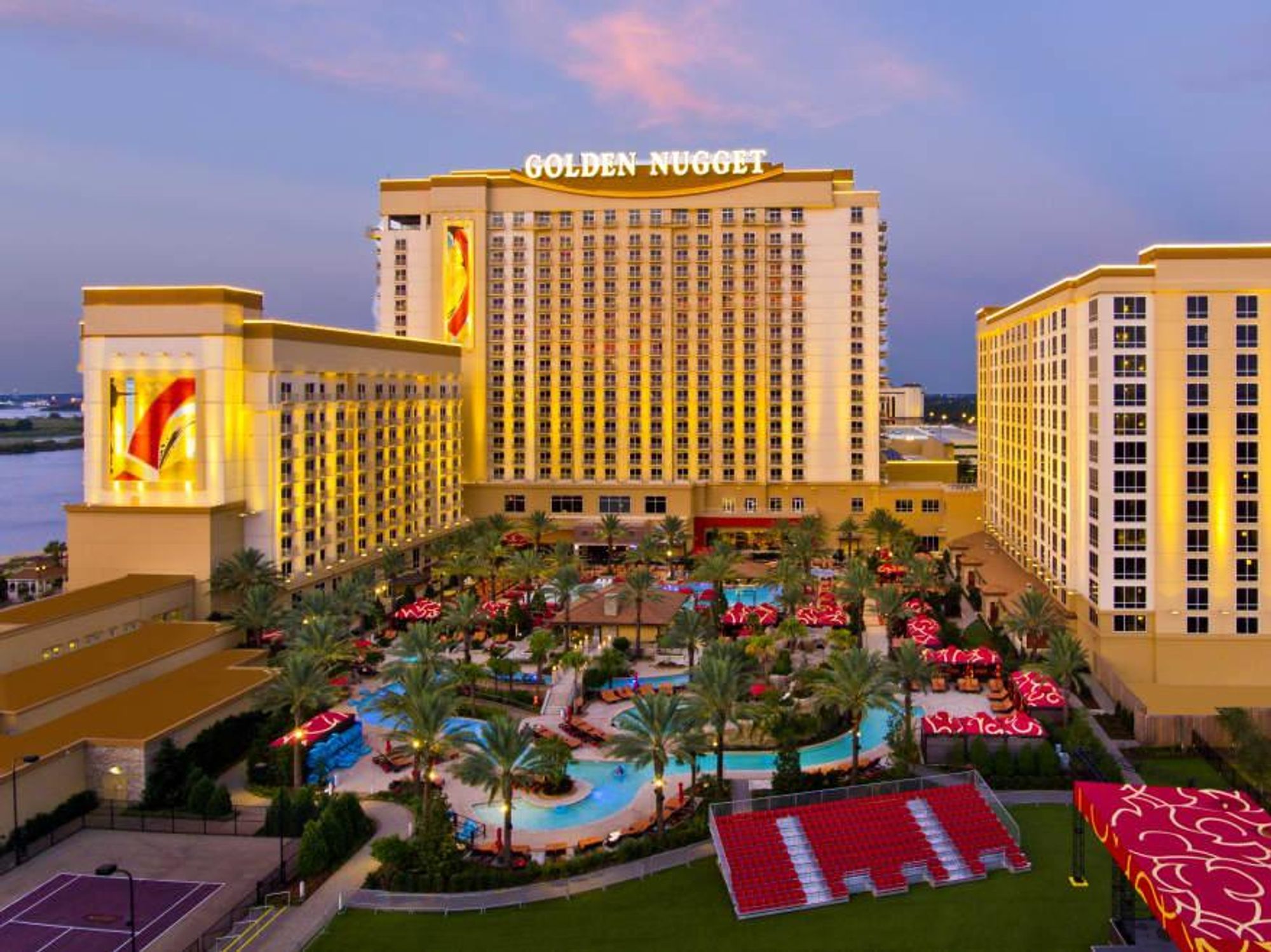 Golden Nugget hotel pool exterior