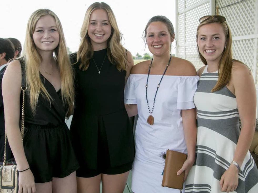 Grace Beal, Caroline Downing, Olivia Burnett, and Gabrielle Crank