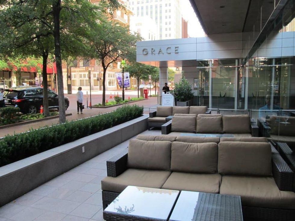 Grace restaurant patio in Fort Worth