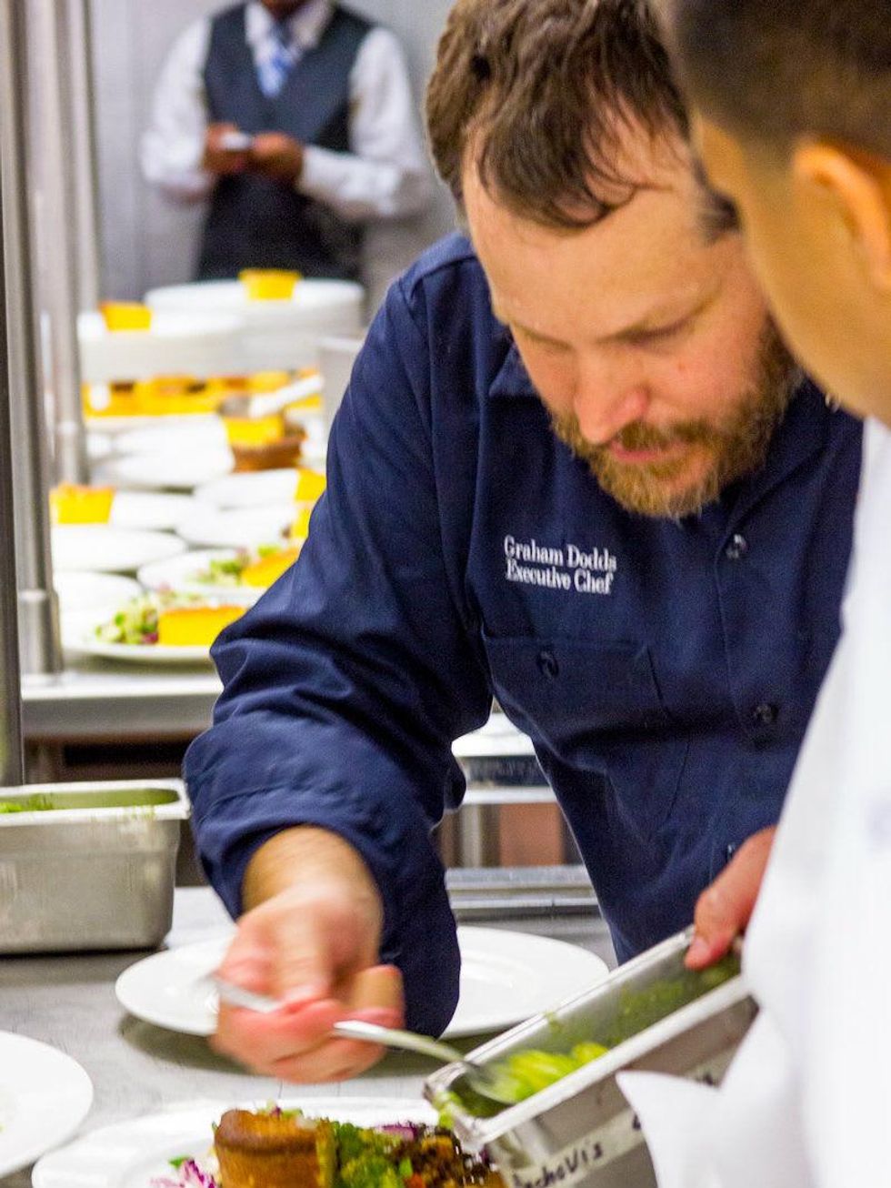 Graham Dodds mentoring young man from the Youth Village