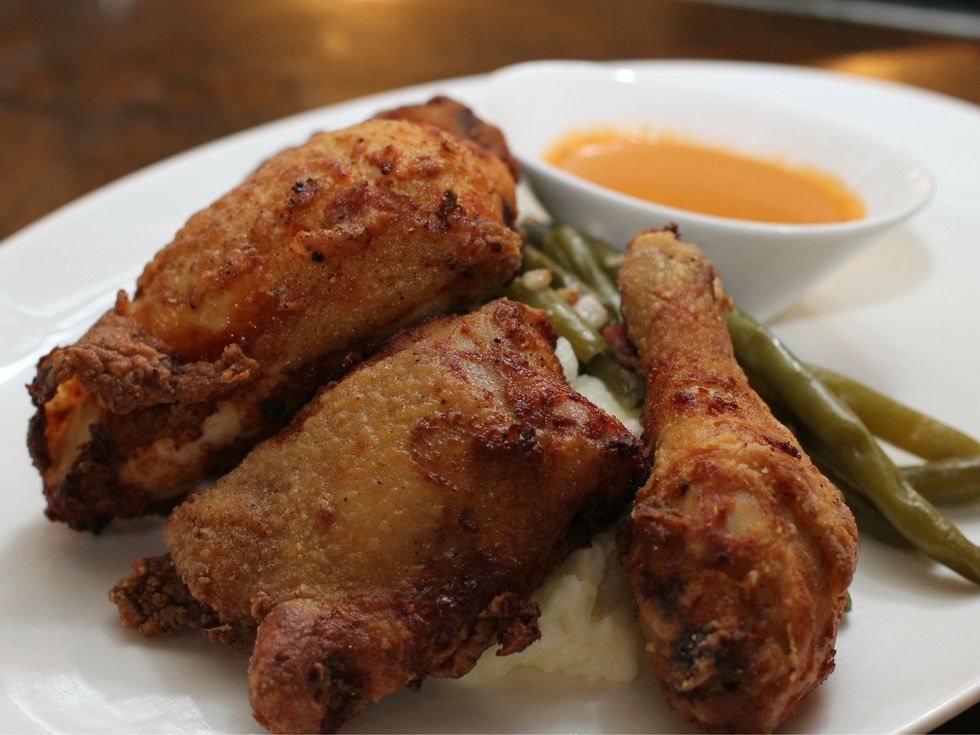 Granny Fearing's fried chicken at Fearing's restaurant in Dallas