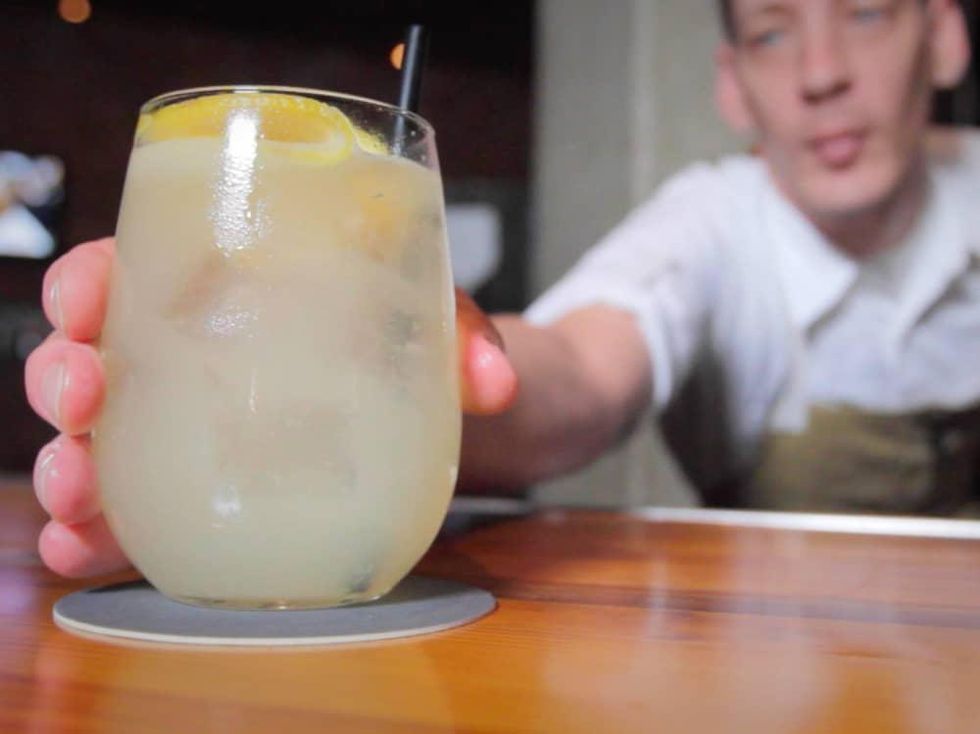 Grapefruit rickey at Thirteen Pies in Fort Worth