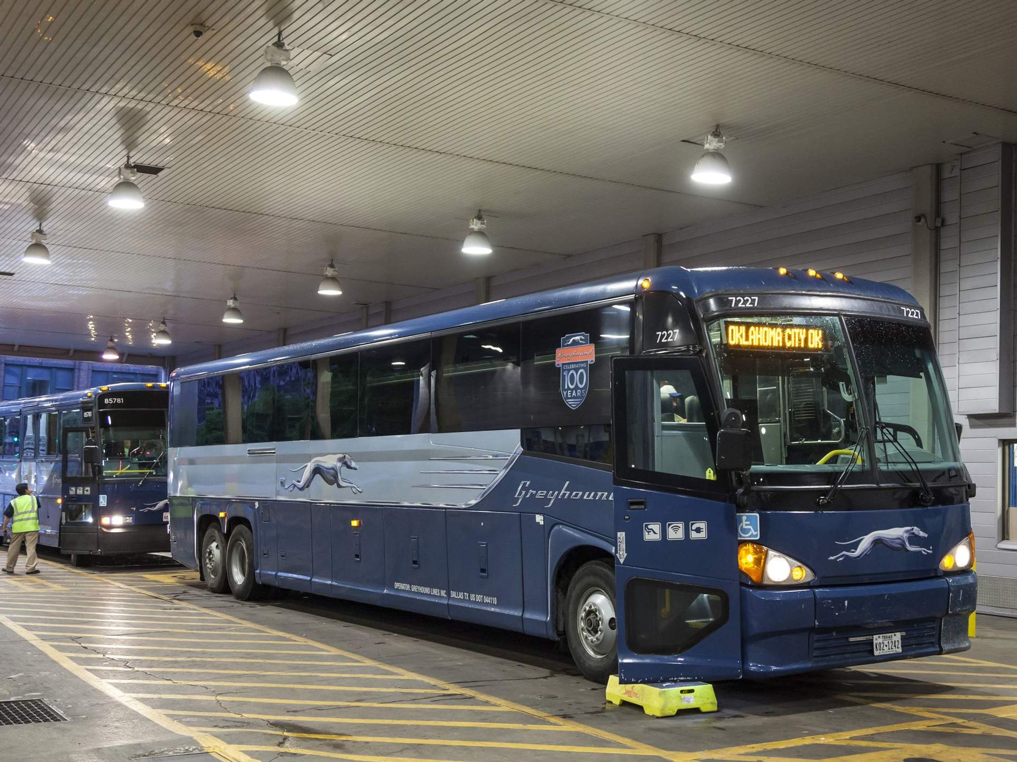 Greyhound bus terminal in Dallas, Texas