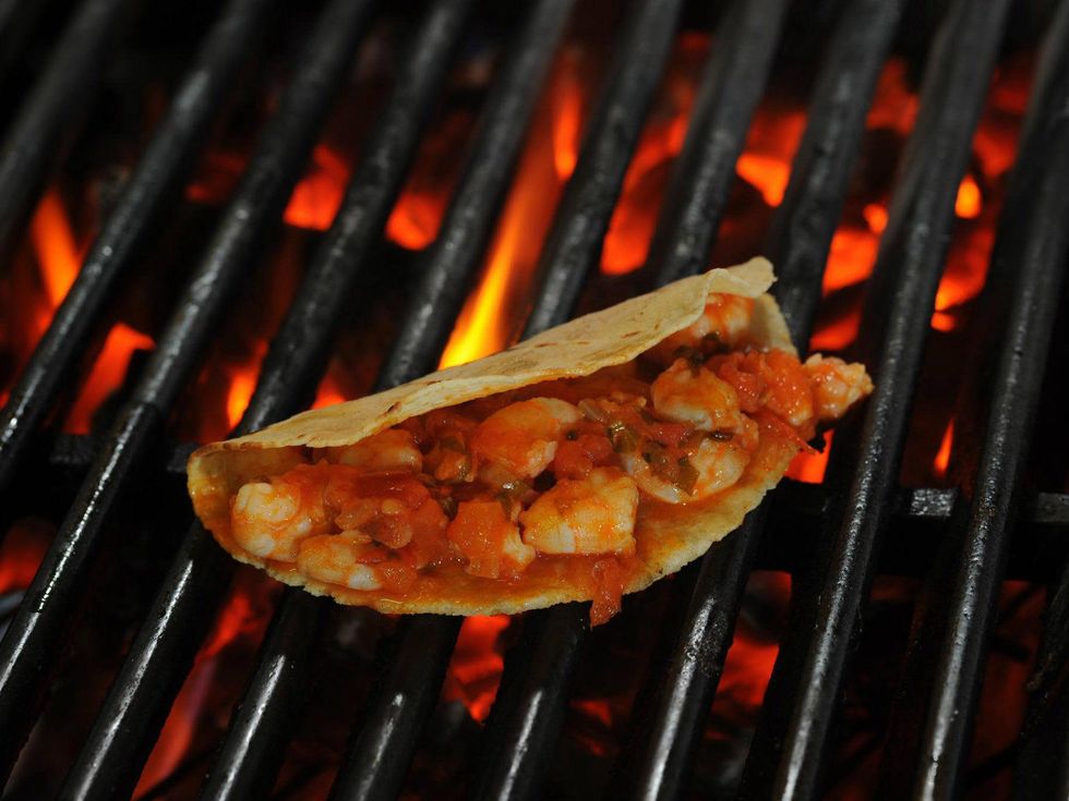 Grilled taco at Lazaranda restaurant in Dallas