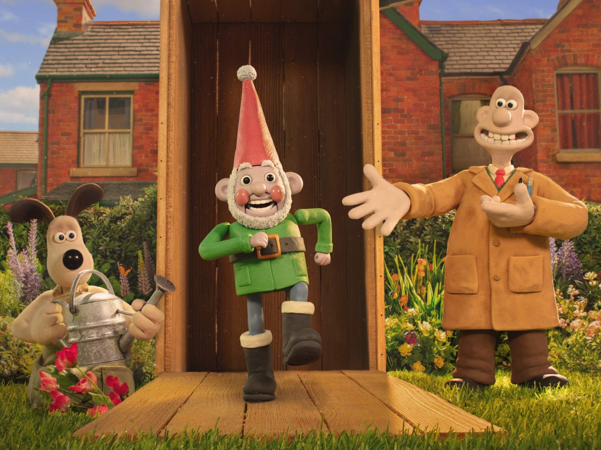 Gromit, Norbot, and Wallace in Wallace & Gromit: Vengeance Most Fowl