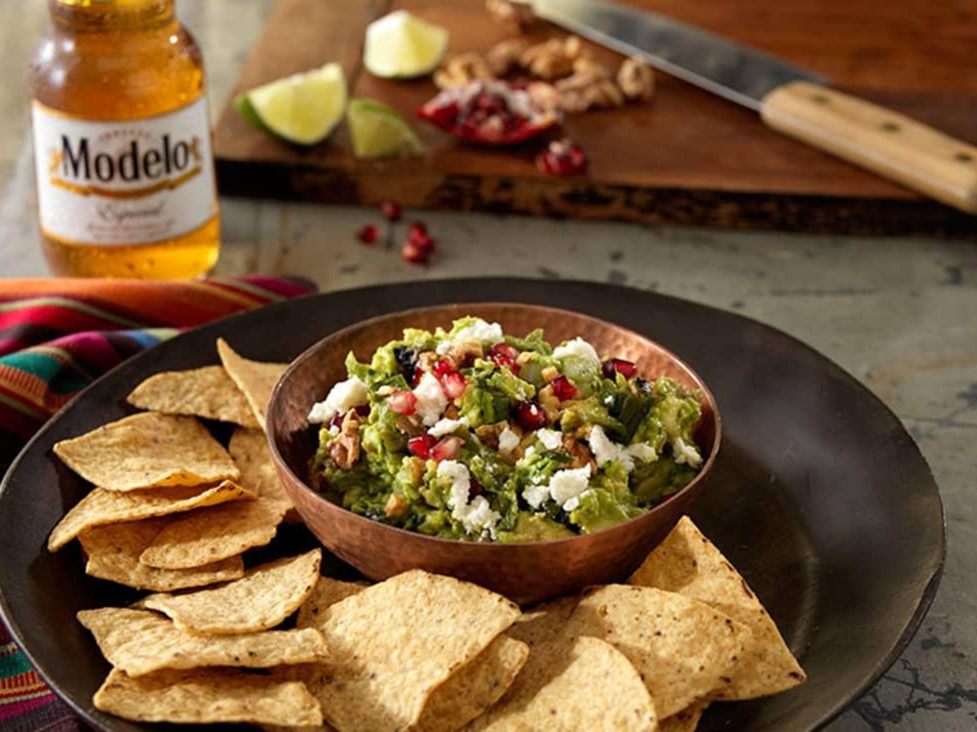 Guacamole with toasted walnuts