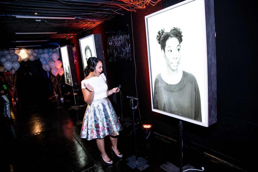 Guests listening to Big Thought story