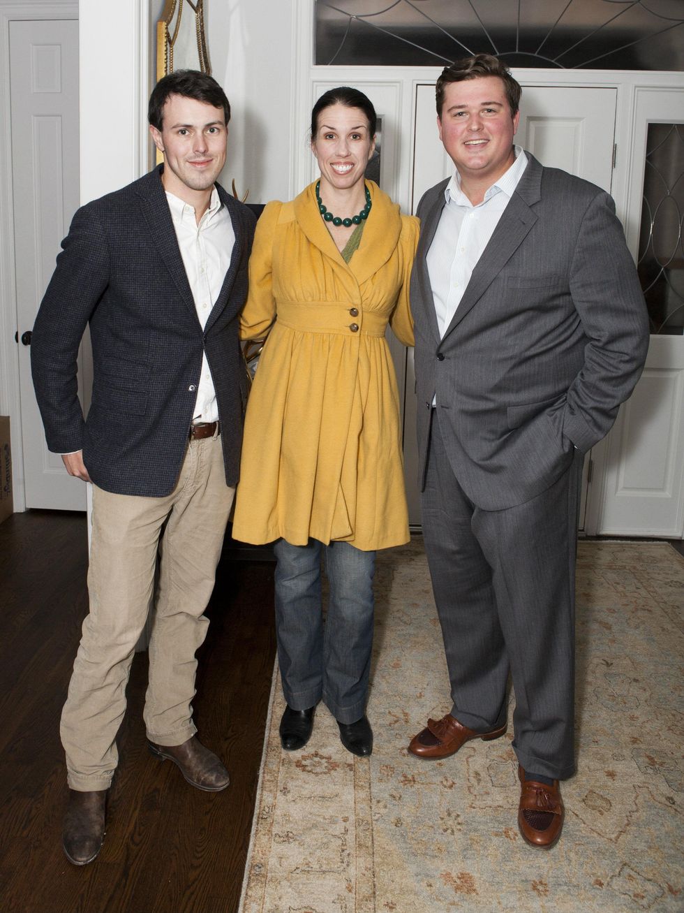 Gunnar Rawlings, Melanie Ferguson, Charles Glover, childcare group kickoff party