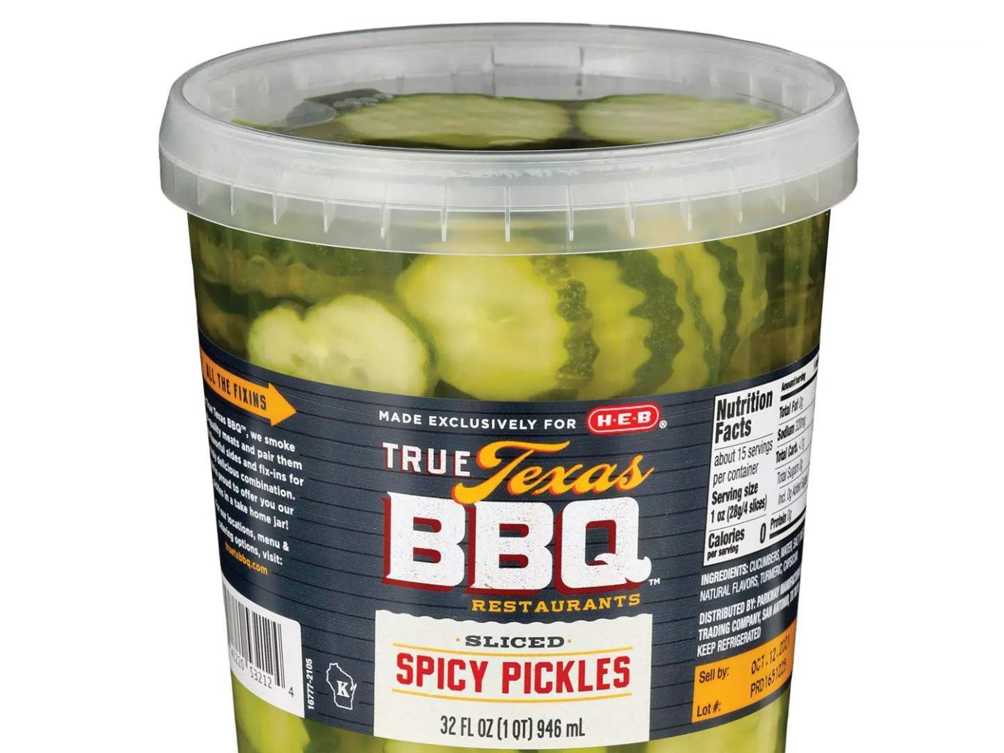 H-E-B spicy pickles