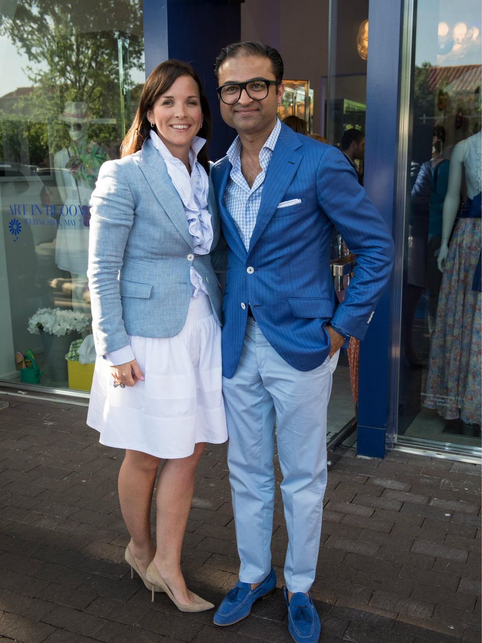 Hadleigh\u2019s owners Gable and Ed Shaikh, art in bloom