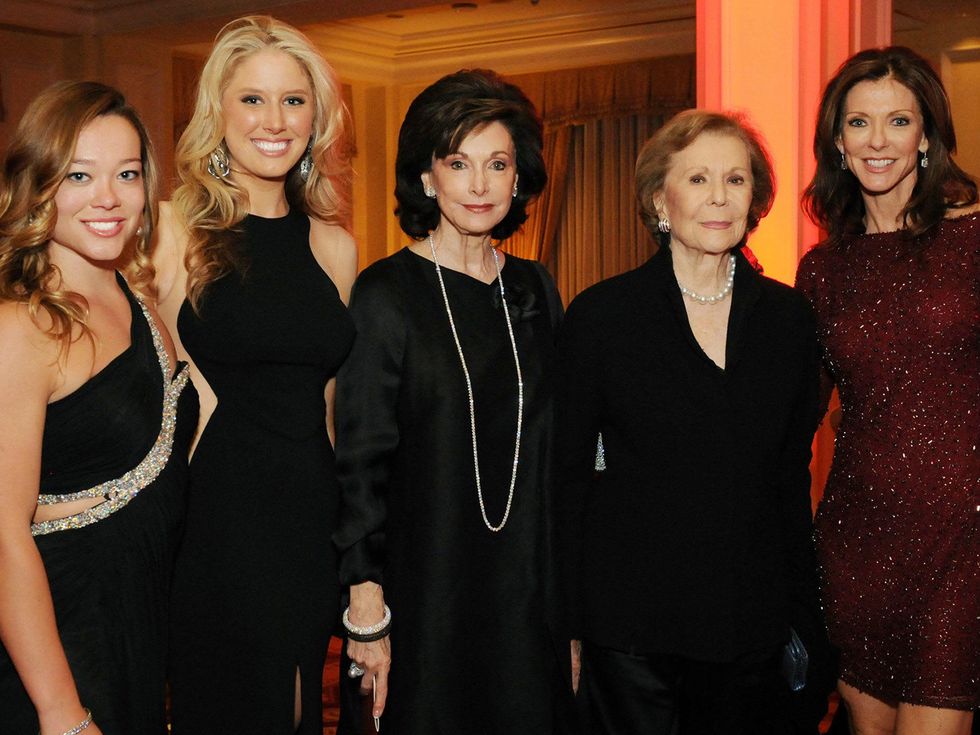 Haley Anderson, Meredith Counce, Gene Jones, Ruth Altshuler, Charlotte Jones Anderson, echelon gala