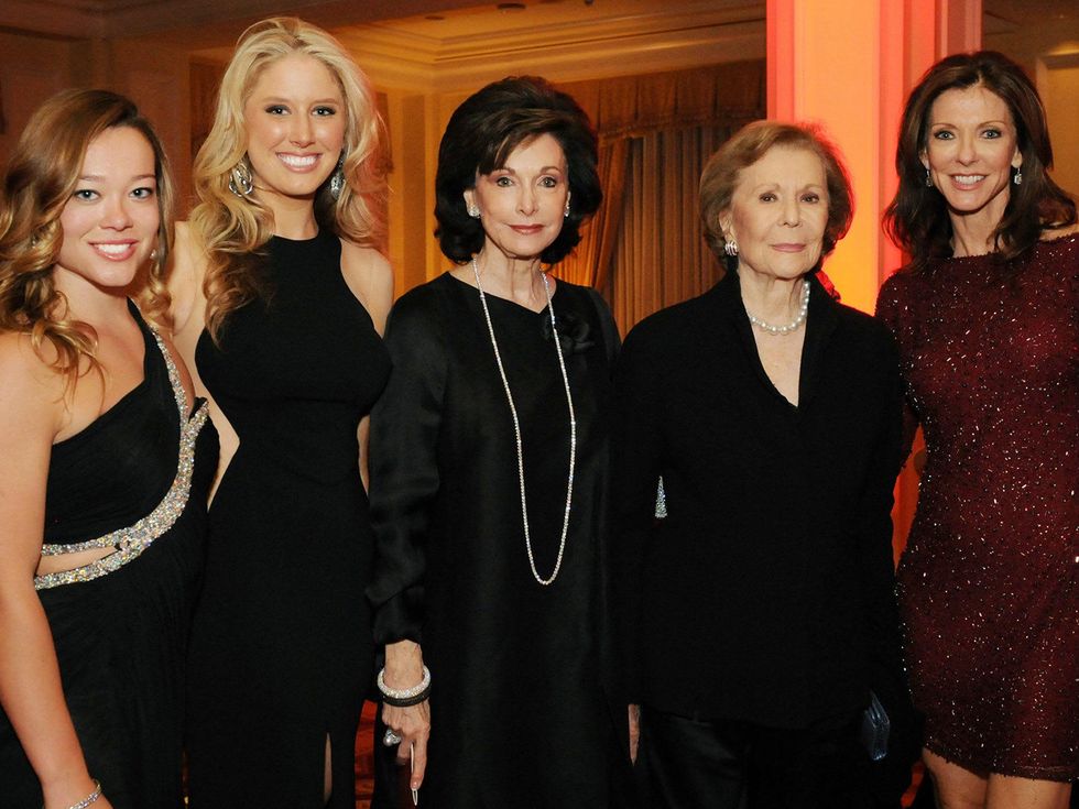 Haley Anderson, Meredith Counce, Gene Jones, Ruth Altshuler, Charlotte Jones Anderson, echelon gala