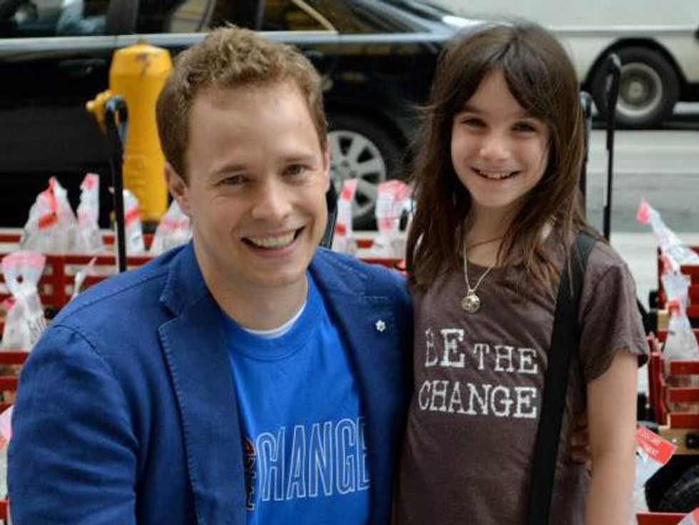 Hannah Alper and Marc Kielburger from We Day