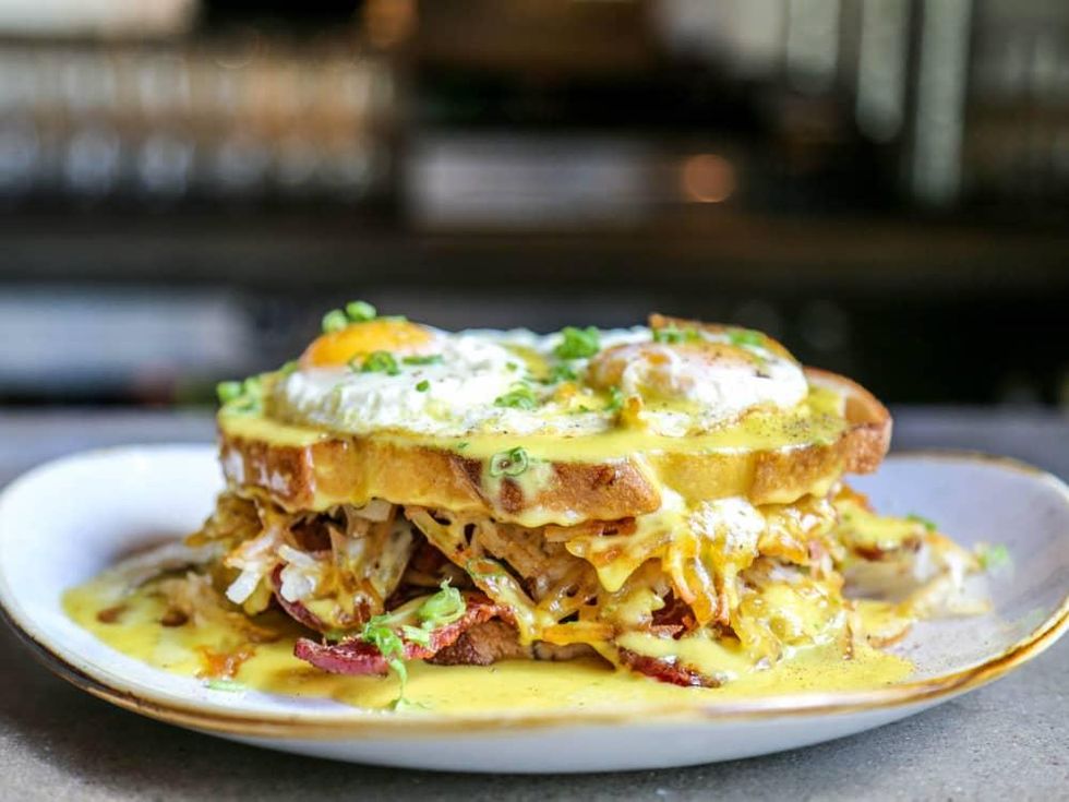 Happiest Hour Rise and Shine brunch sandwich