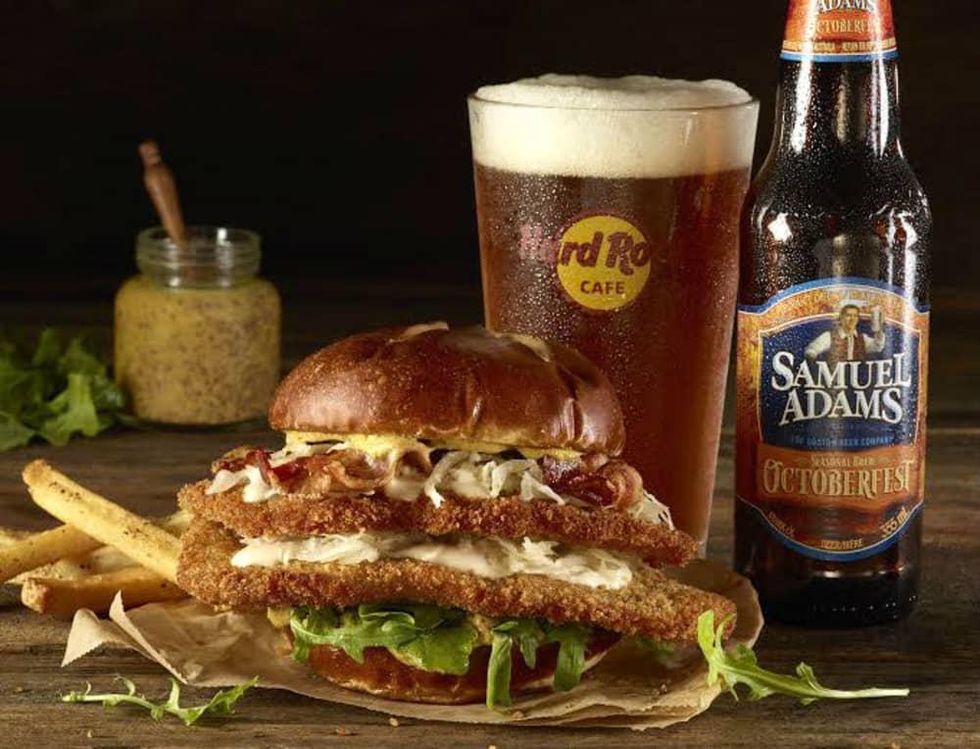 Hard Rock Cafe spaetzle burger