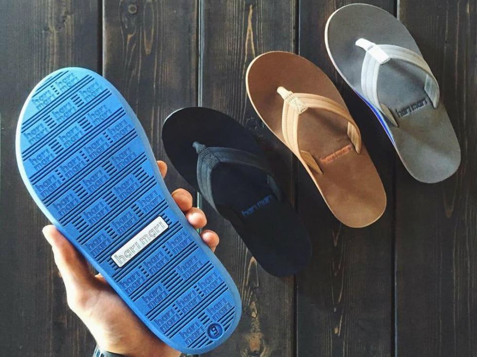 Hari Mari Fields flip-flops