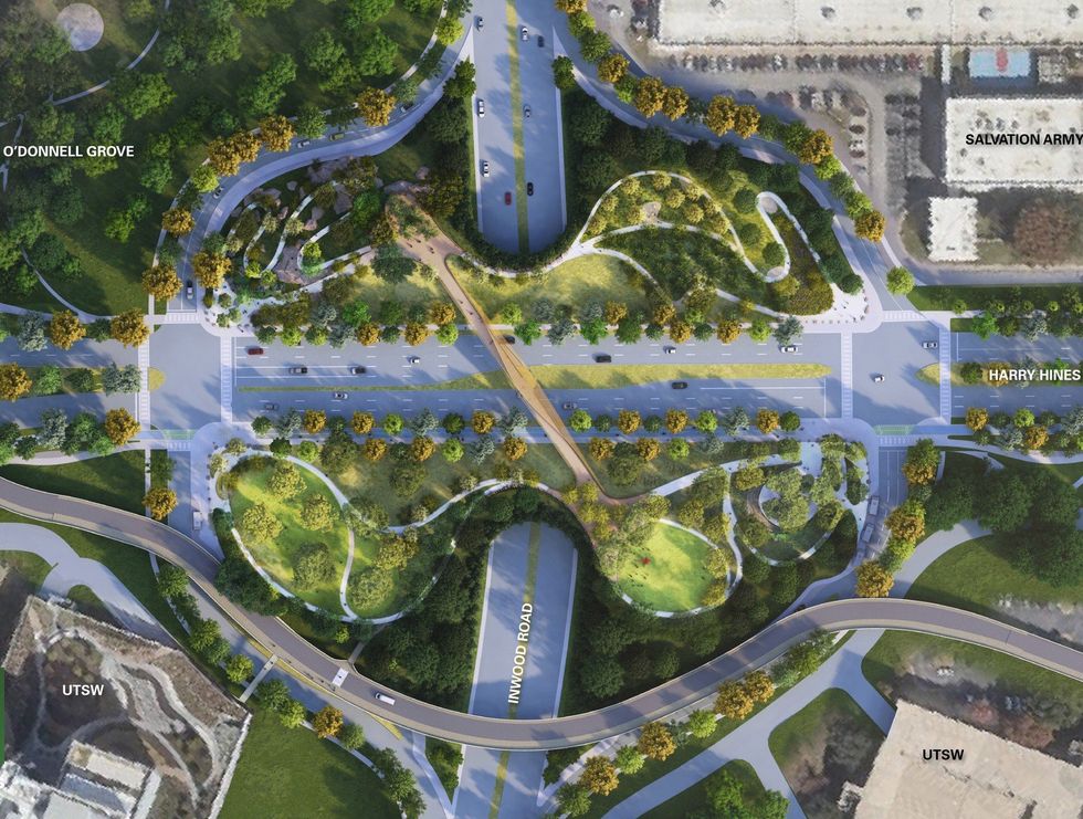 Harry Hines Inwood Road clover-leaf