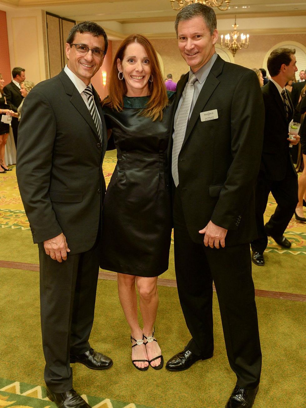 HD board member Charles Kallassy, Deb SoRelle, HD board member Ted DeMarino