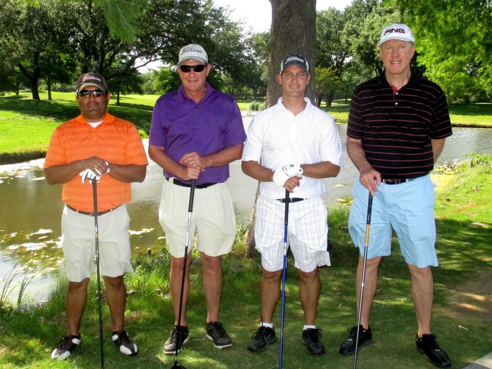 Hector Patino, Kurt Petersen, Brad Moss and Don Mills, promisehouse golf tournament