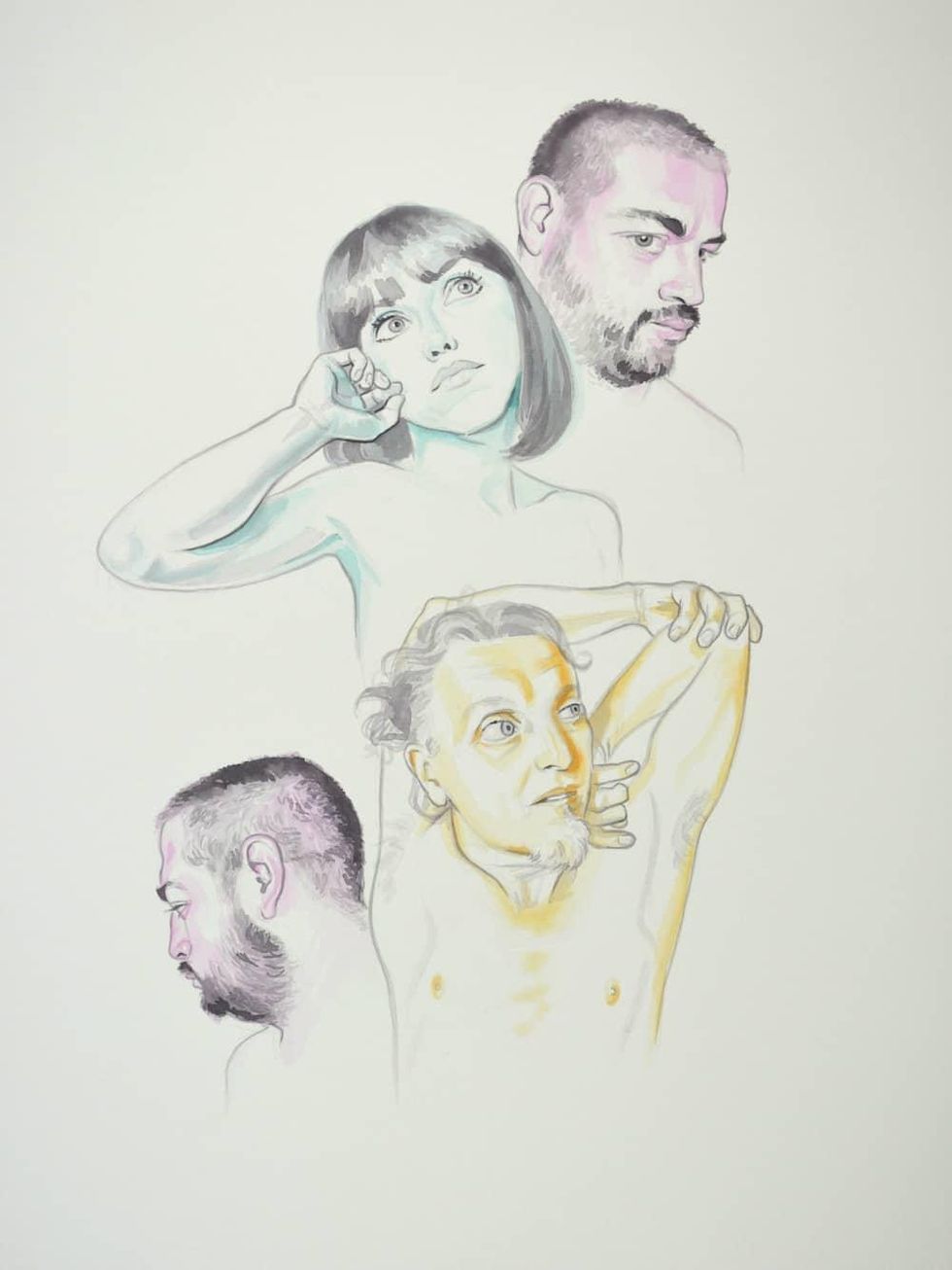 Heyd Fontenot, Cris and Brian with Two Angels