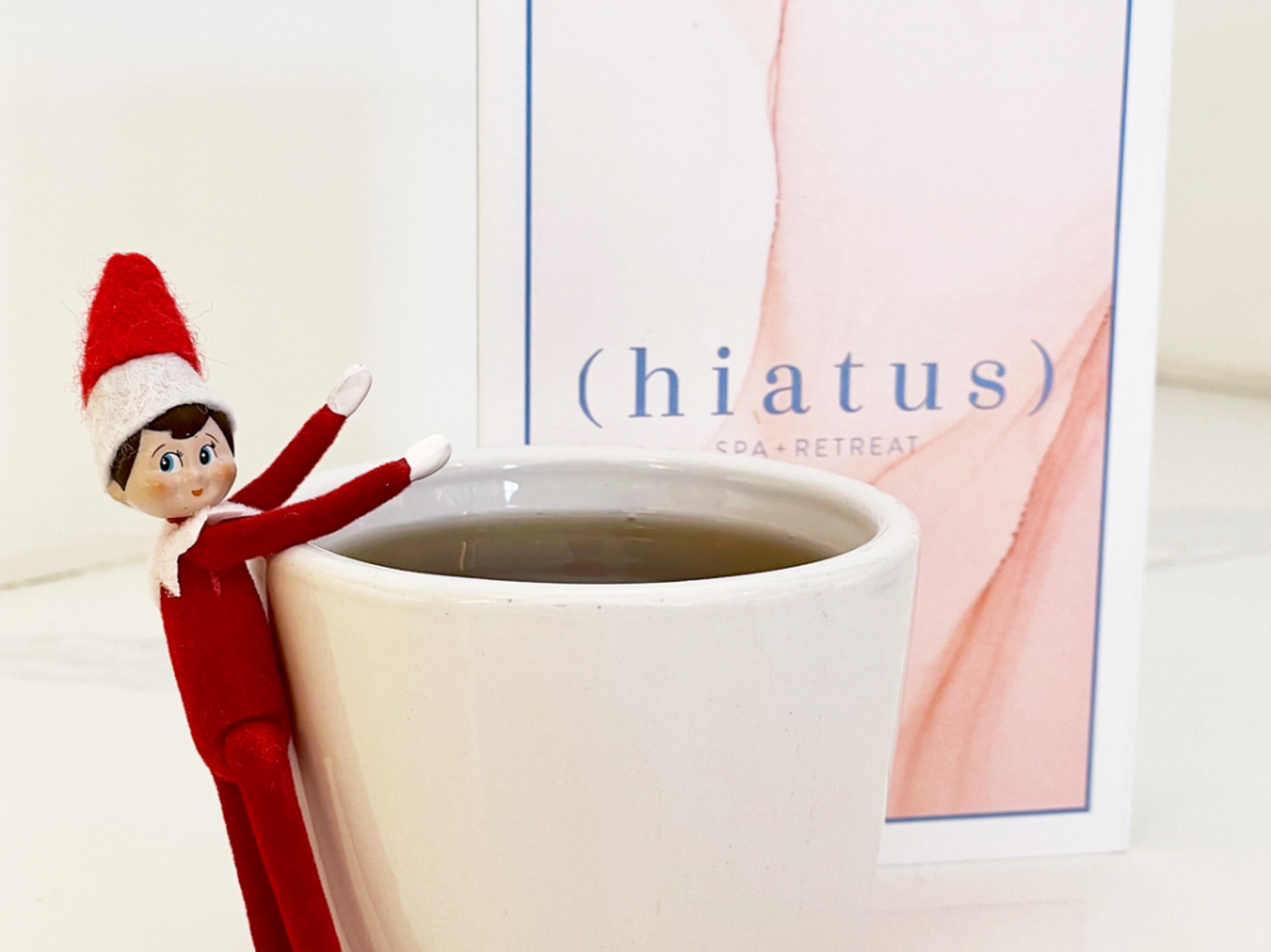 Hiatus Spa gift card with Elf on the Shelf