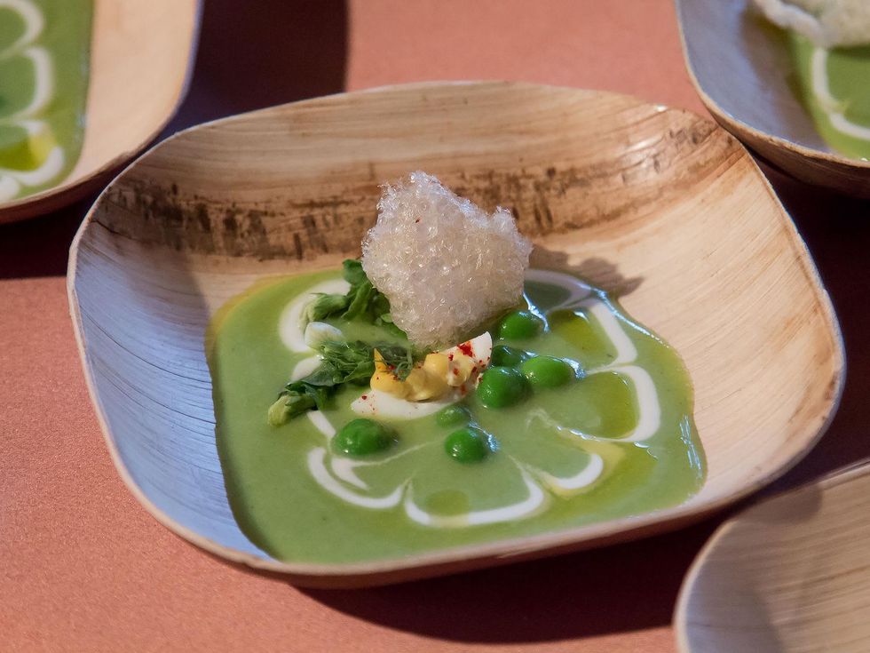 Hibiscus dish at TACA Party on the Green 2015