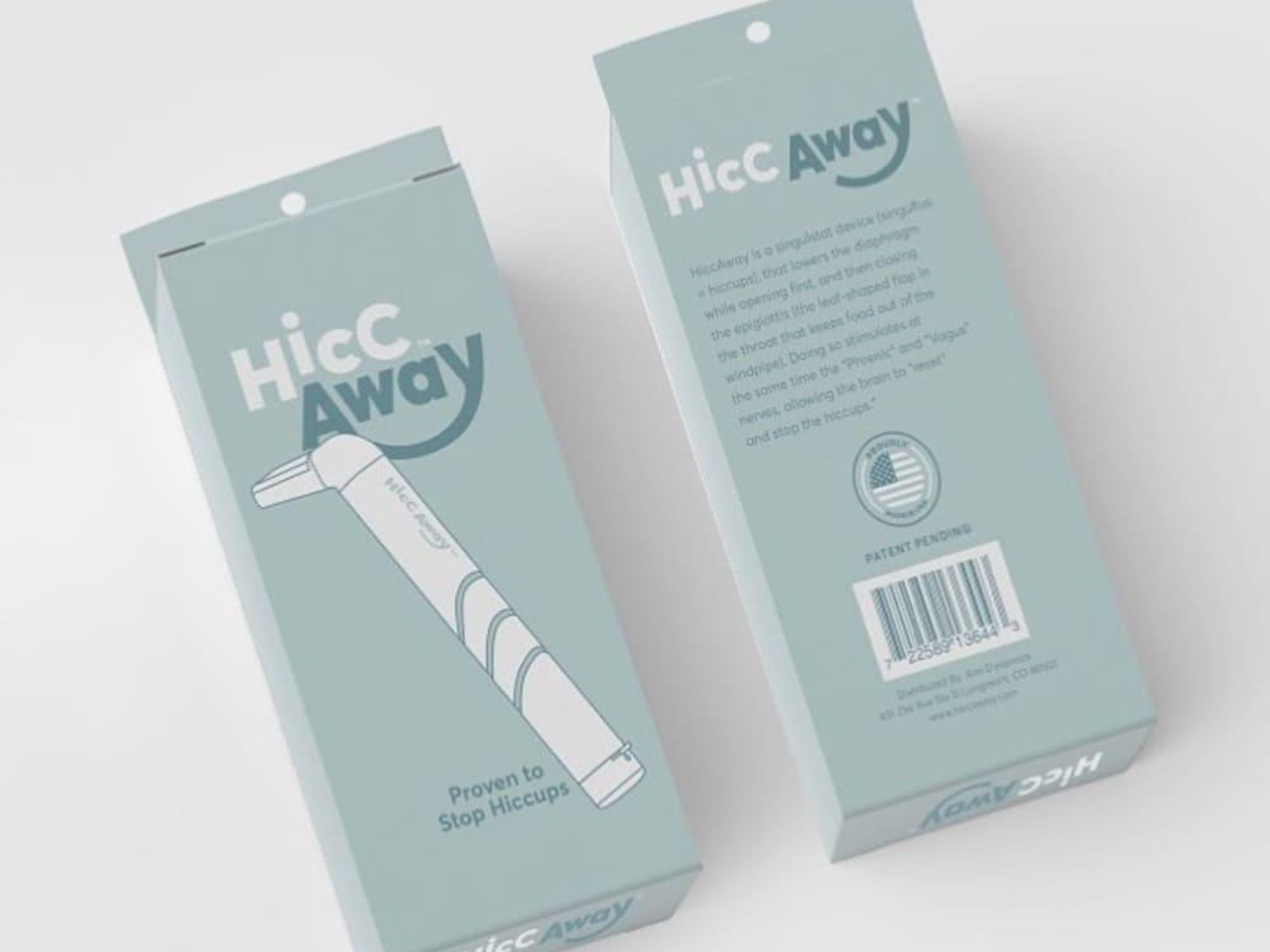 HiccAway, Hiccup Curing Device, Stops Hiccups Instantly, Hiccup Straw