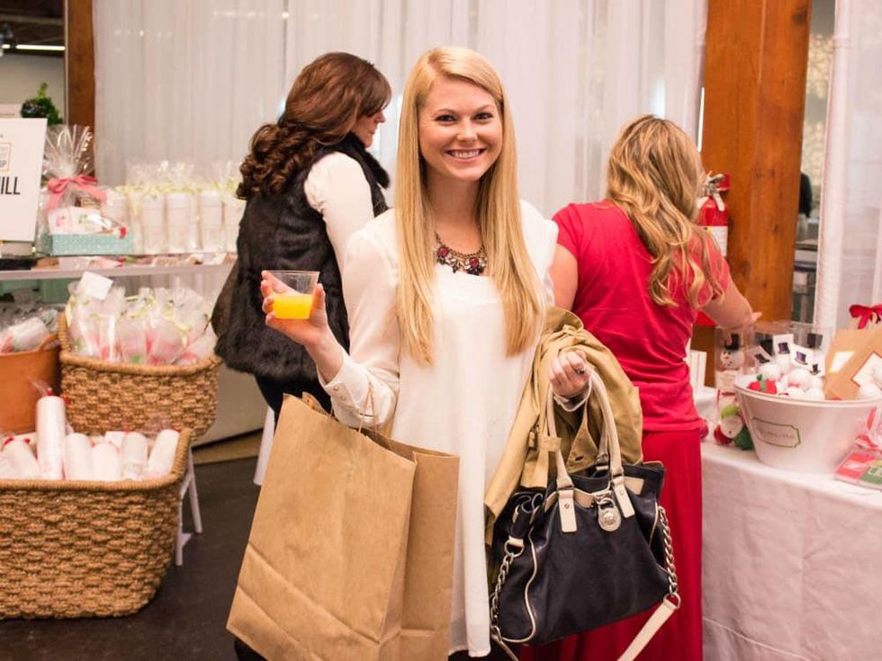 Hillary Barwick at CultureMap Holiday Pop-up Shop 2014