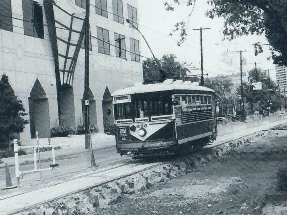 Historical photo of McKinney Avenue Trolley