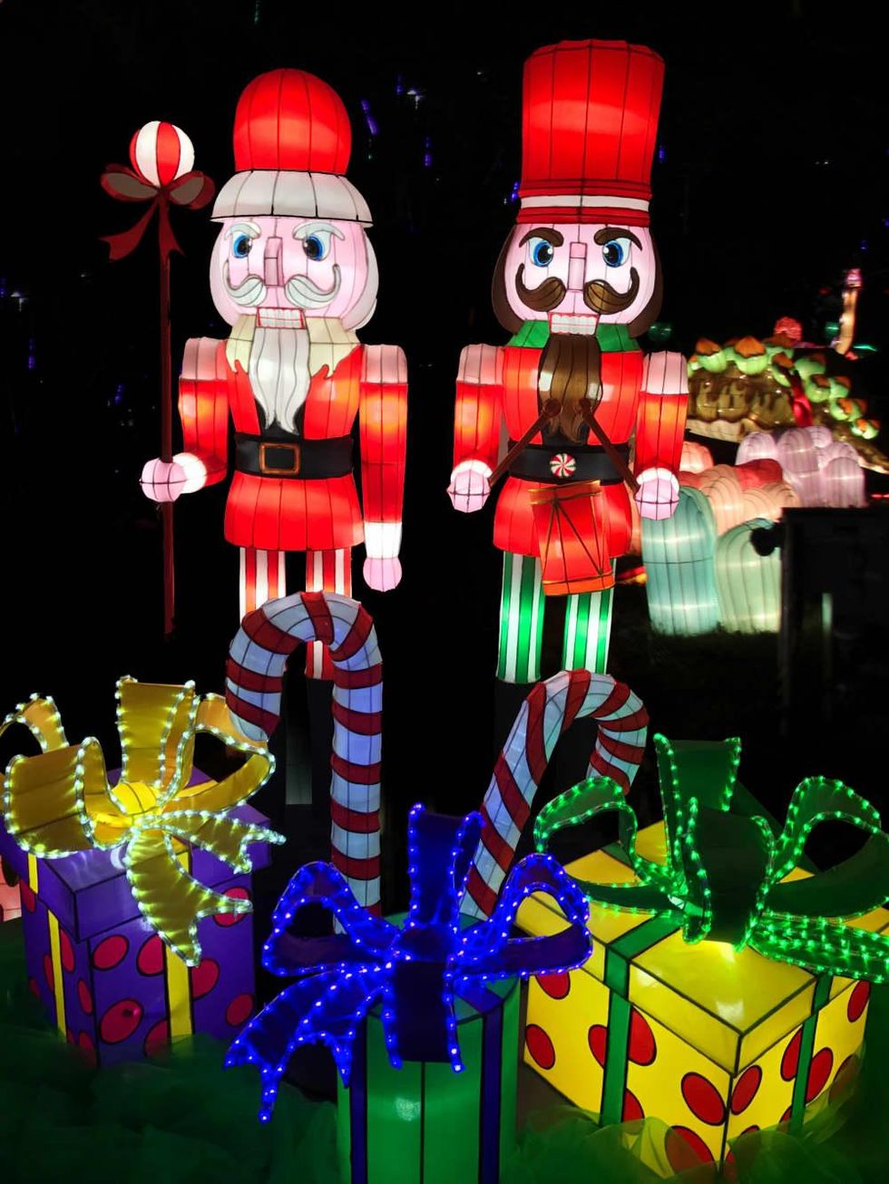 Holiday Wonder nutcrackers display