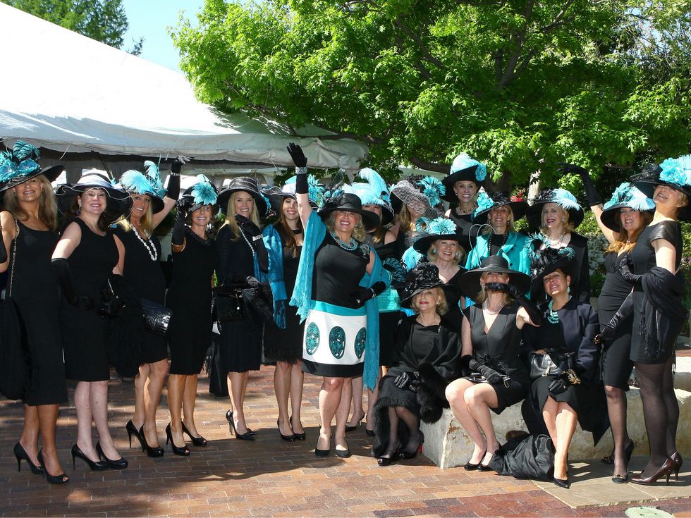 Hollywood Glamour Group at Mad Hatter's Tea