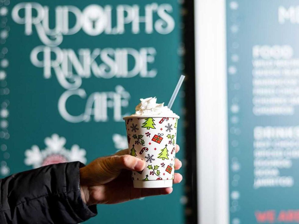 Hot chocolate Rudolph's Rinkside Cafe