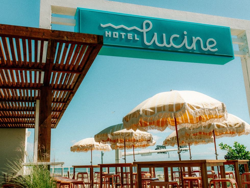 Hotel Lucine rooftop patio