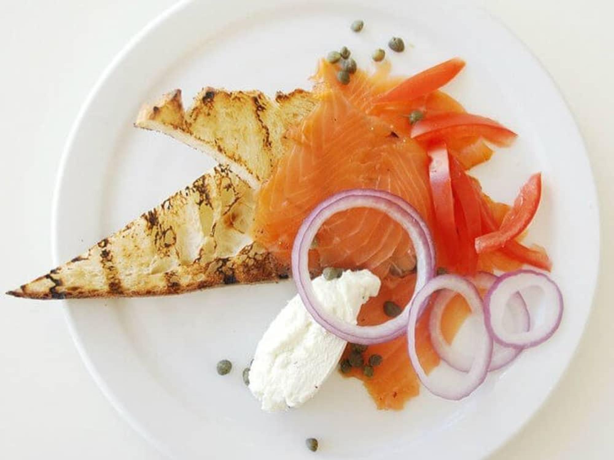 House-cured salmon at Green House Market in Dallas