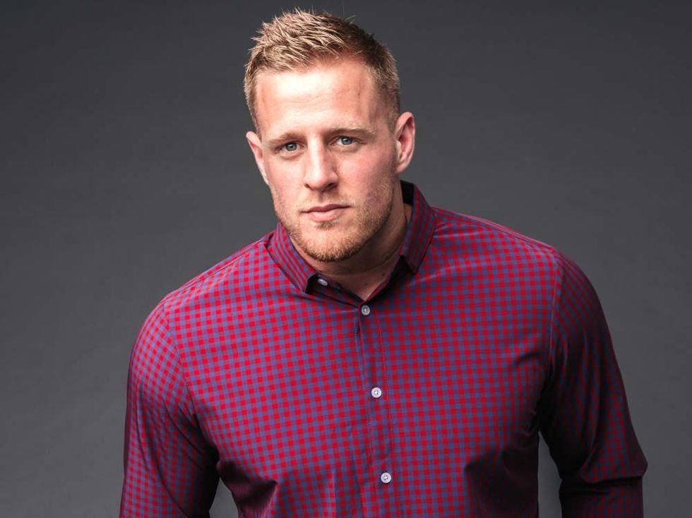 Houston, J.J. Watt debuts clothing with Mizzen and Main, July 2017
