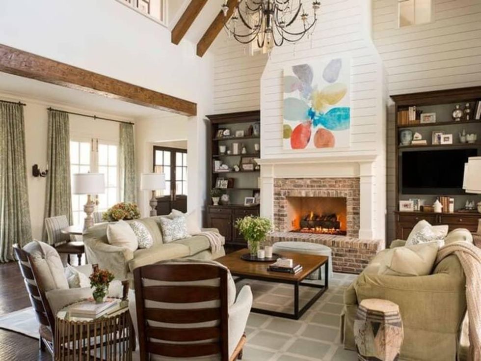 Houzz Dallas house home Alexander Drive stress-free style living room