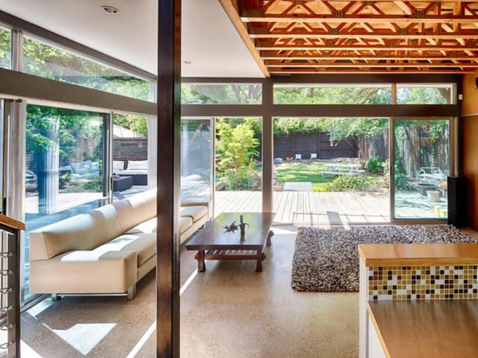 Houzz Dallas house home modern garden pavilion Little Forest Hills