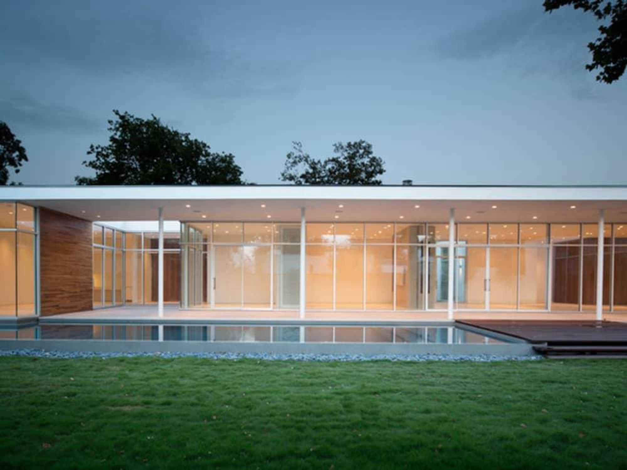 Houzz Dallas house home modern minimalism June 2016 backyard pool