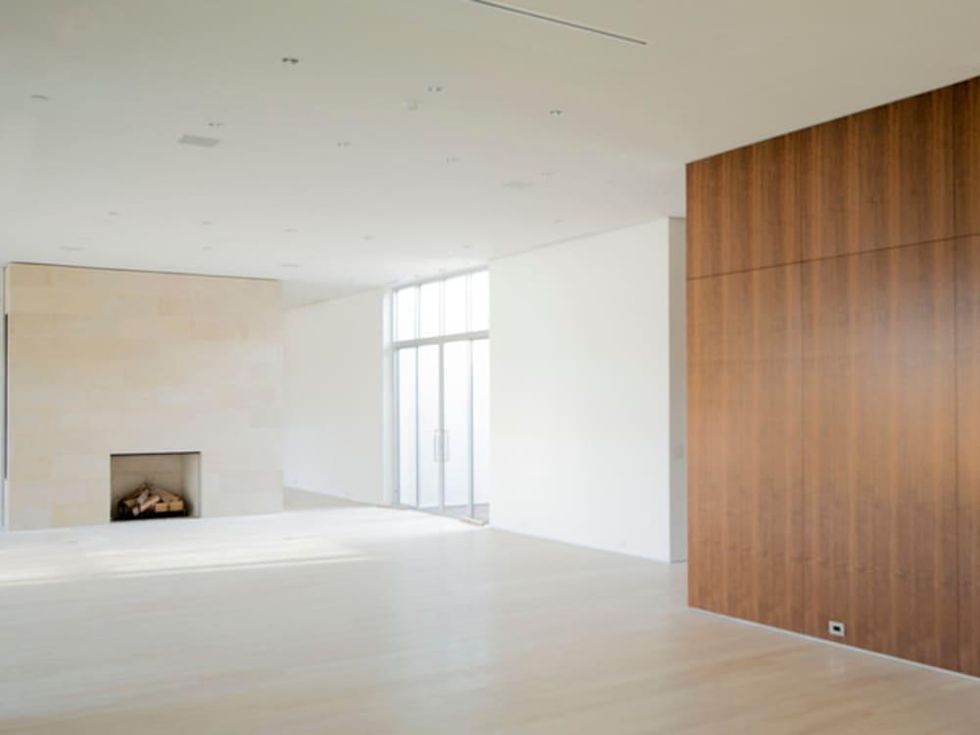 Houzz Dallas house home modern minimalism June 2016 interior living room fireplace