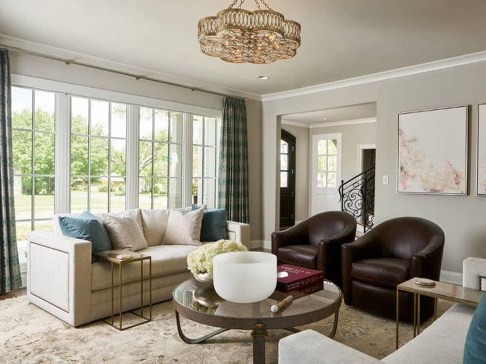 Houzz luxury estate remodel Dallas living room