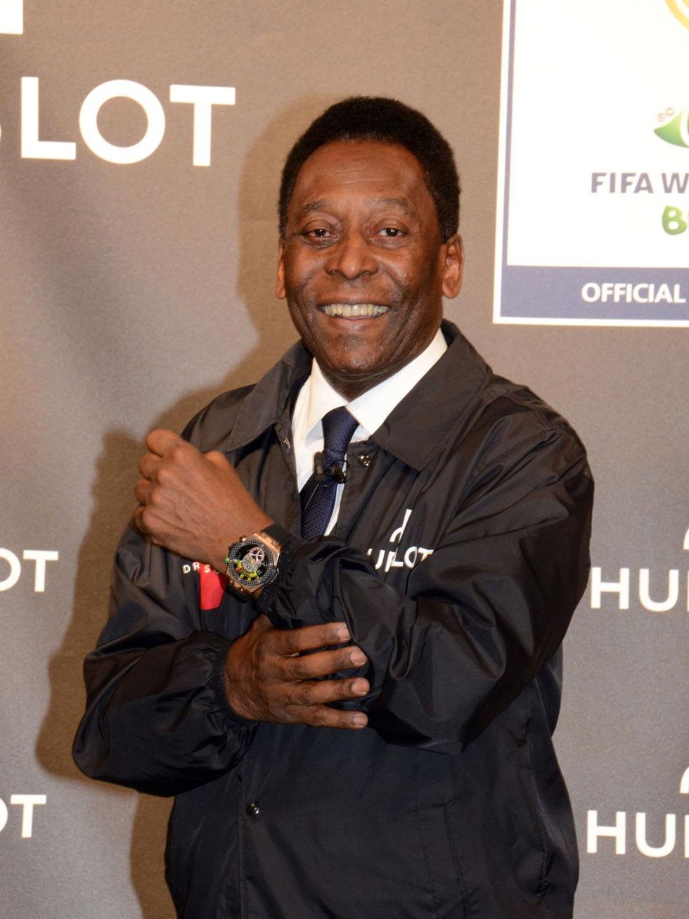 Hublot official watch of the 2014 FIFA World Cup soccer March 2014 Pel\u00e9