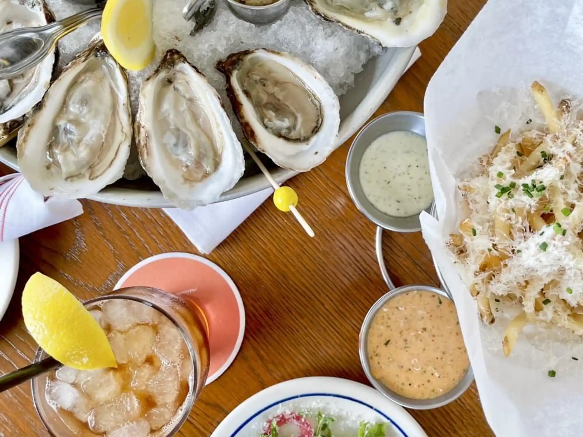 Hudson House lunch spread