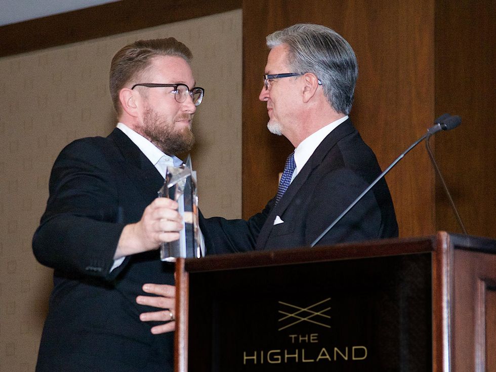 Hunter Carson and Michael Cain at DIFF 2015