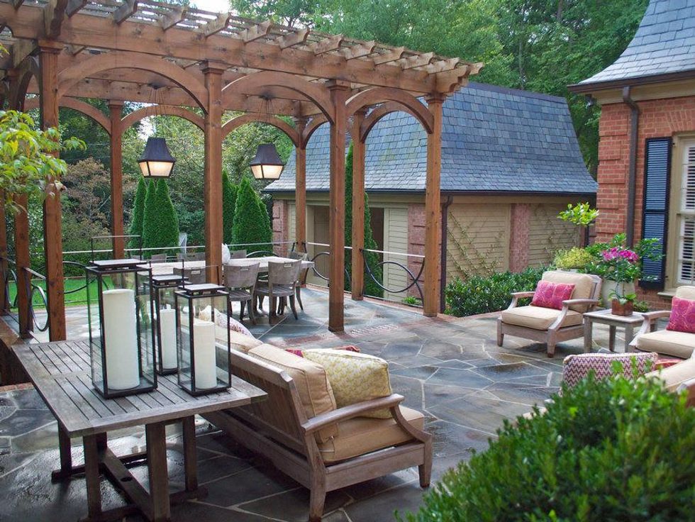 Hurricane candles are popular for summer decor