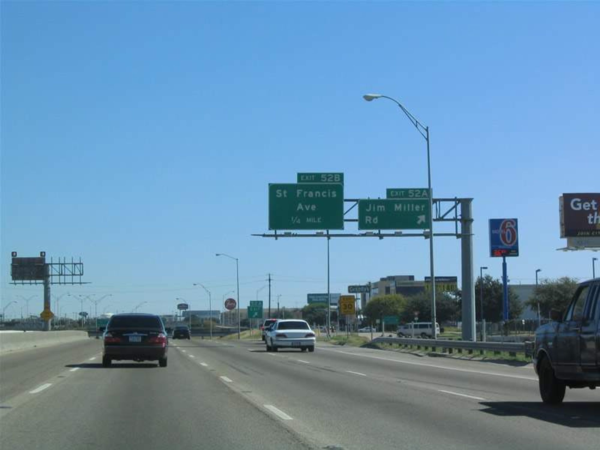 I-30 freeway at St. Francis Ave