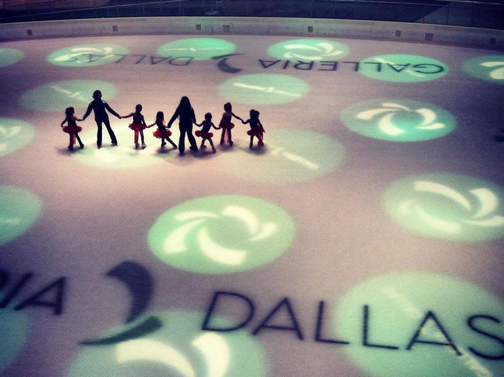 Ice skating rink at Galleria Dallas