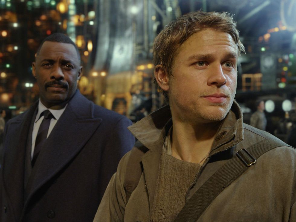 Idris Elba and Charlie Hunnam in Pacific Rim
