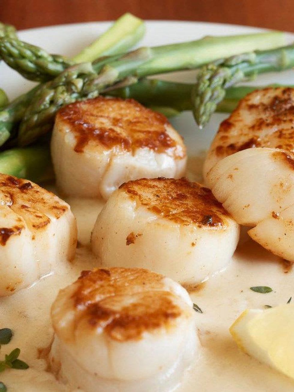 III Forks, scallops, asparagus, October 2012