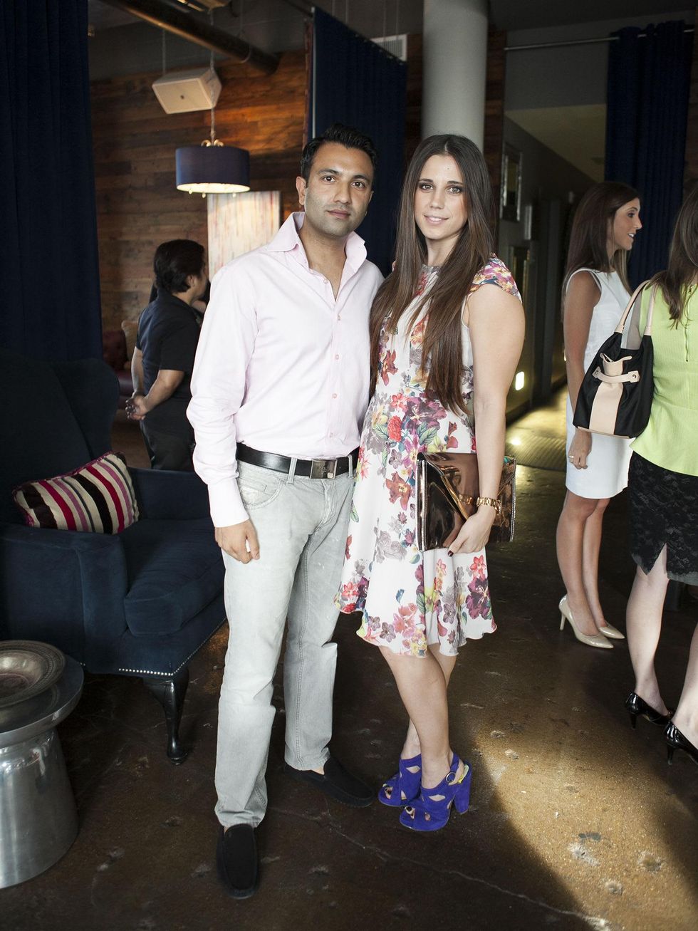 Imran Sheikh, Amber England, CultureMap Social Cocktail Party, NYLO Southside